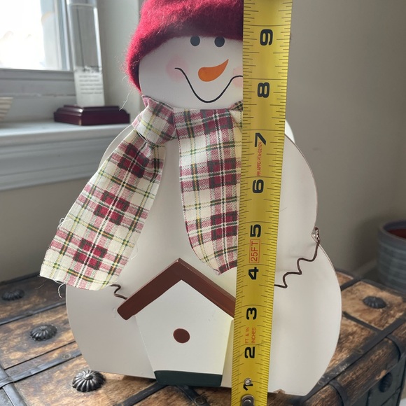 Vintage Snowman White Christmas Caddy Crate - Picture 4 of 6